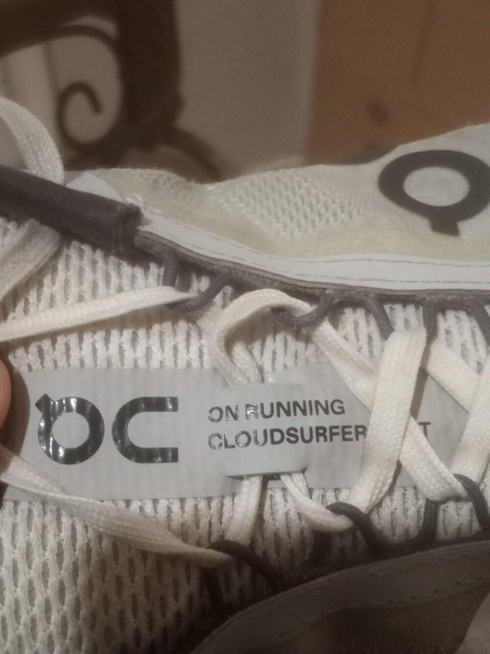 On Cloudsurfer Next 3ME30020070 Gray/White Running Shoes Sneakers Men Sz 9.5 - Picture 7 of 13